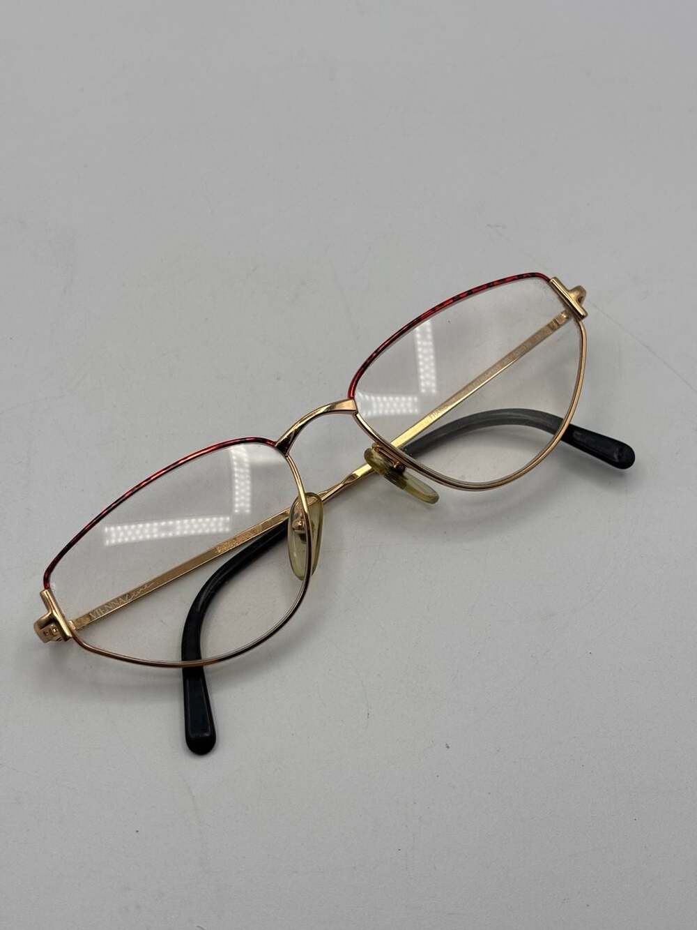 Vintage Viennaline 1633 Size 53-16 Gold Eyeglass Frames Made In Austria